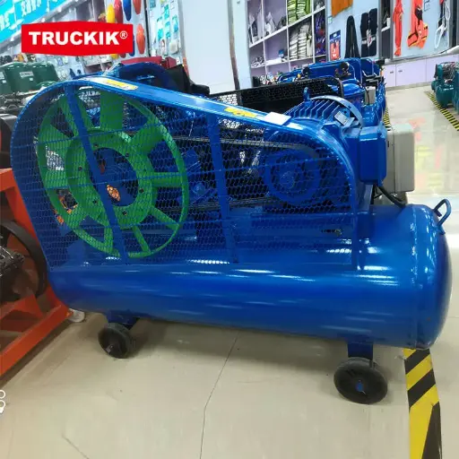 Belt-driven air compressor